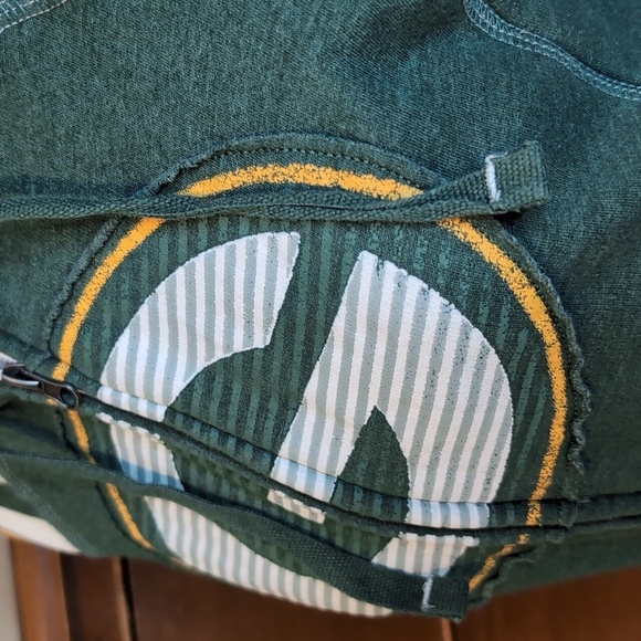 GREEN BAY PACKER Zip-UP Sweatshirt Majestic FOOTBALL FAN Must 💚💛 - Picture 11 of 14
